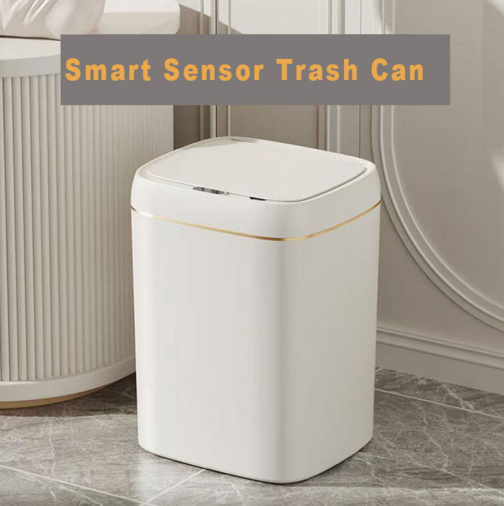 11L–13L White & Gold Kitchen Storage Container